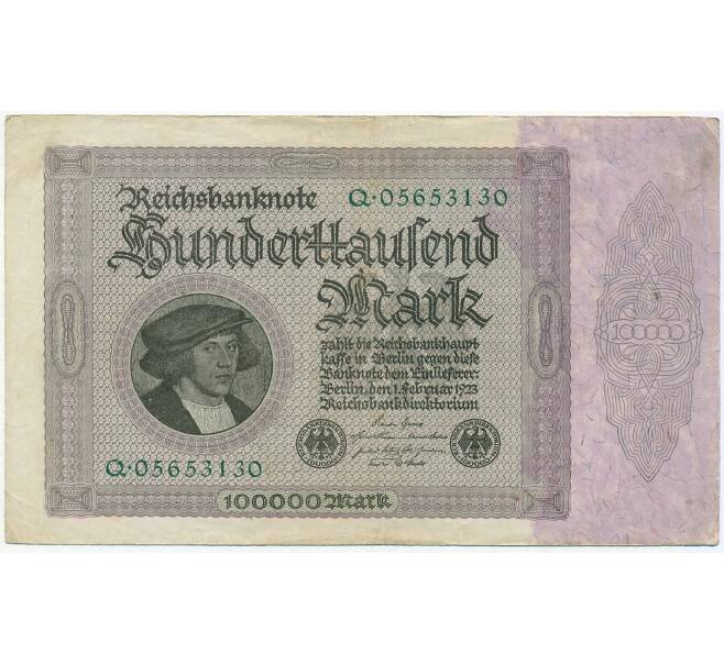 Банкнота 100000 марок 1923 года Германия (Артикул B2-12621)