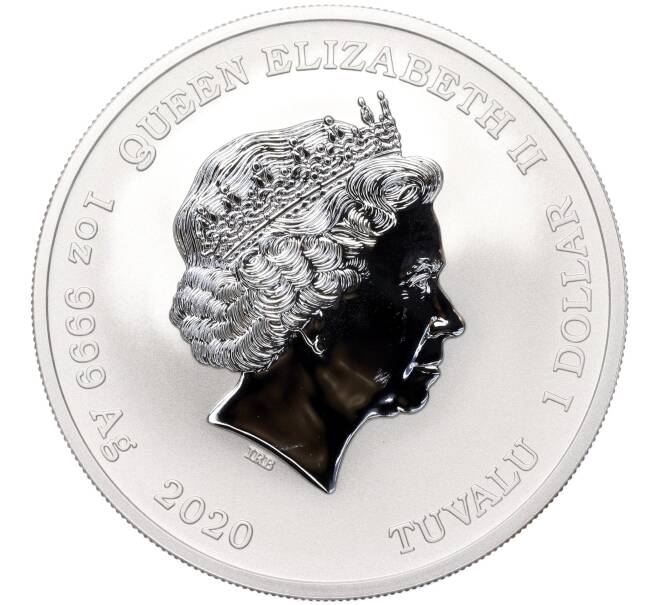 Монета 1 доллар 2020 года Тувалу «Боги Олимпа — Зевс» (Артикул M2-68830)