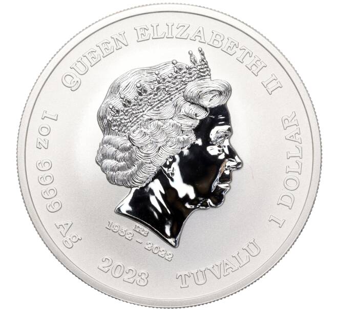 Монета 1 доллар 2023 года Тувалу «Боги Олимпа — Арес» (Артикул: M2-68834) — Фото №2