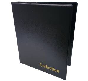 Папка-переплет «Collection» с кольцевым механизмом для листов формата Optima — Черная