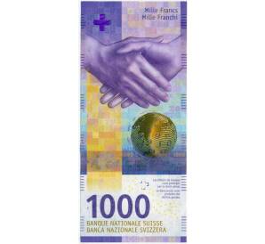 1000 франков 2017 года Швейцария
