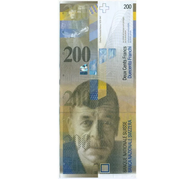 Банкнота 200 франков 2006 года Швейцария (Артикул B2-12765)