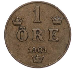 1 эре 1901 года Швеция — Фото №1