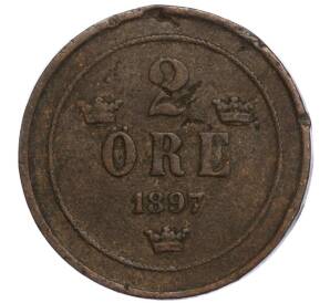 2 эре 1897 года Швеция — Фото №1