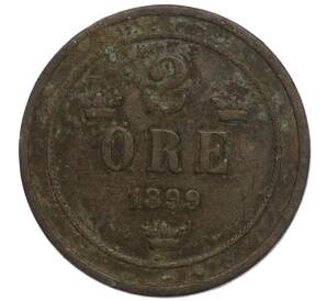 2 эре 1899 года Швеция — Фото №1