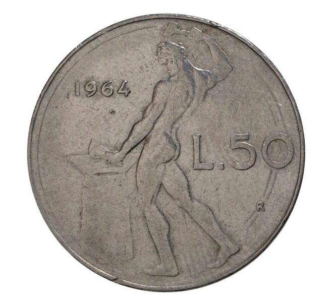 Монета 50 лир 1964 года (Артикул: M2-4663) — Фото №1