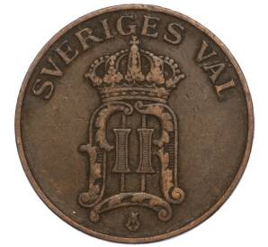 2 эре 1907 года Швеция — Фото №2