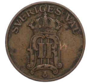 2 эре 1907 года Швеция — Фото №2