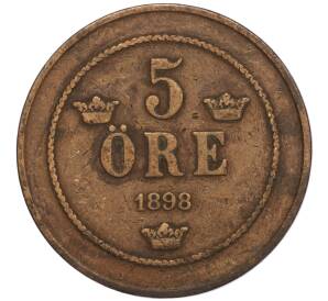 5 эре 1898 года Швеция — Фото №1