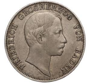 1 союзный талер 1860 года Баден — Фото №1