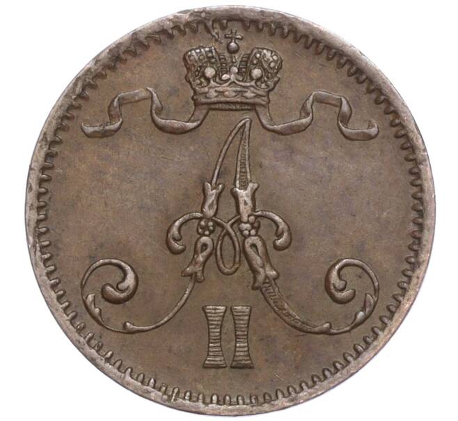 Монета 1 пенни 1873 года Русская Финляндия (Артикул: M1-56643) — Фото №2