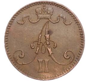 5 пенни 1866 года Русская Финляндия — Фото №2