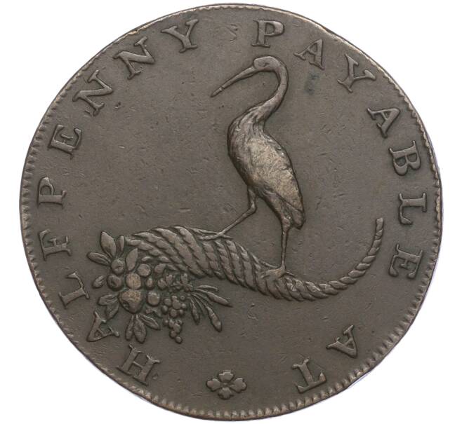 Монета Токен 1/2 копейки 1791 года Великобритания (Артикул M2-69174)