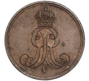 1 пфенниг 1862 года Ганновер — Фото №2