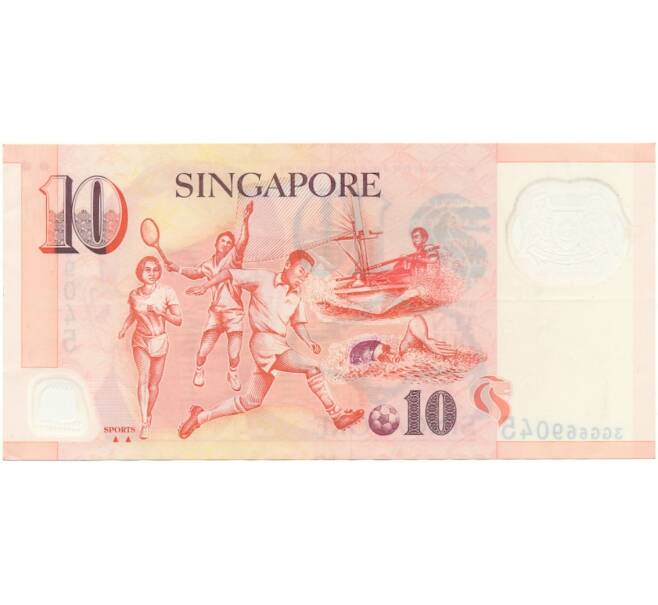 Банкнота 10 долларов 2011 года Сингапур (Артикул K11-103990)