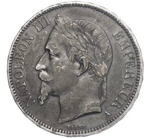 5 франков 1868 года А Франция — Фото №2