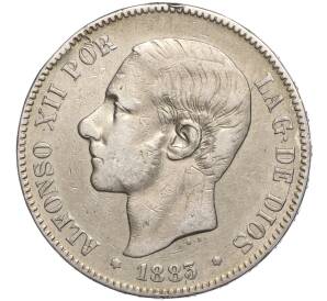 5 песет 1883 года Испания — Фото №1