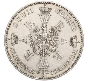 1 талер 1861 года Пруссия «Коронация Вильгельма I и Августы» — Фото №2