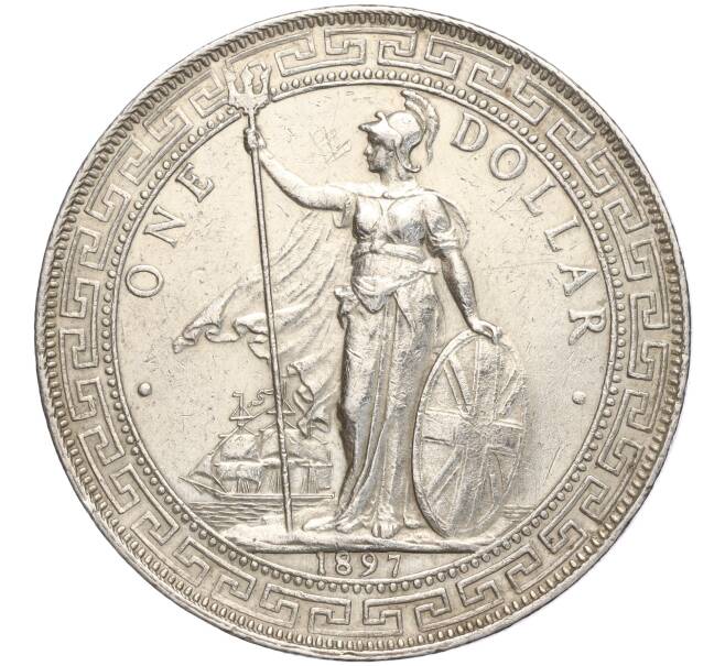 Монета 1 доллар 1897 года Великобритания «Торговый доллар» (Артикул M2-69278)
