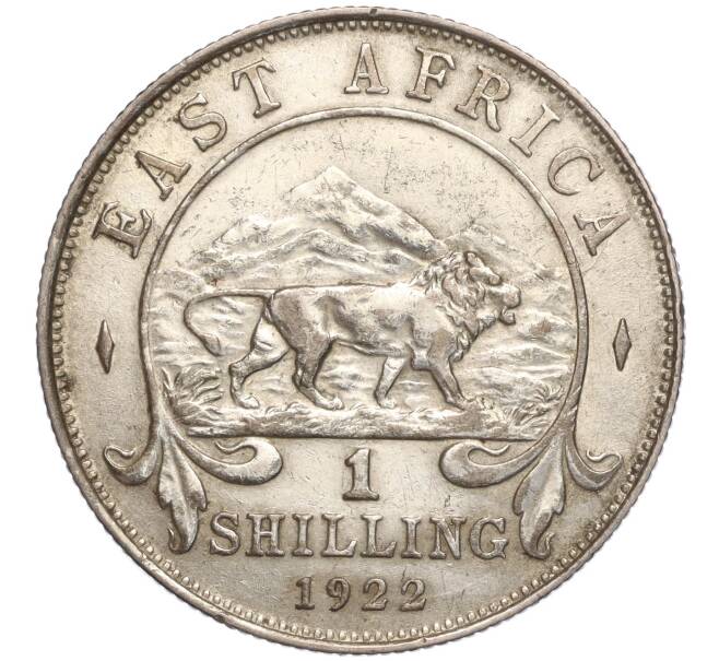 Монета 1 шиллинг 1922 года Британская Восточная Африка (Артикул M2-69279)