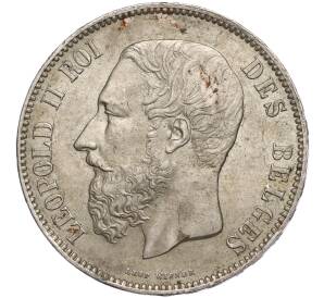 5 франков 1873 года Бельгия — Фото №2