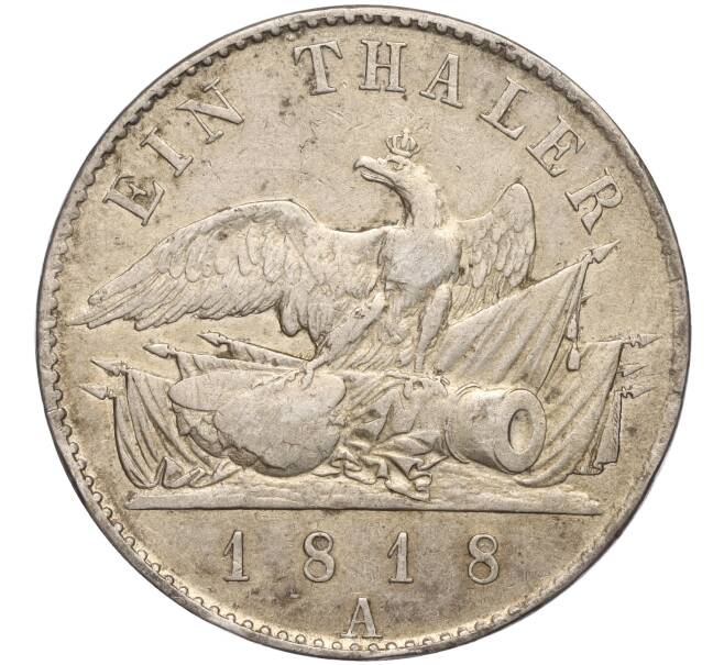 Монета 1 талер 1818 года А Пруссия (Артикул M2-69291)