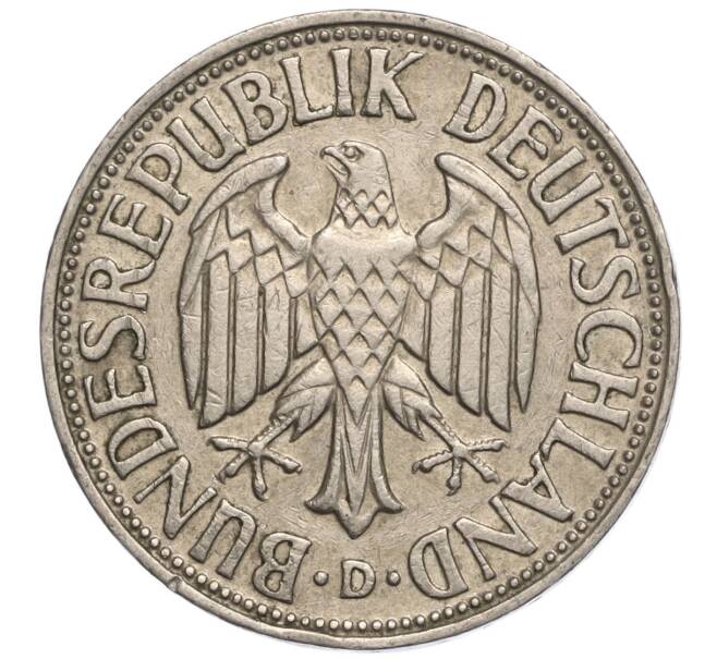 Монета 1 марка 1956 года D Западная Германия (ФРГ) (Артикул M2-69360)