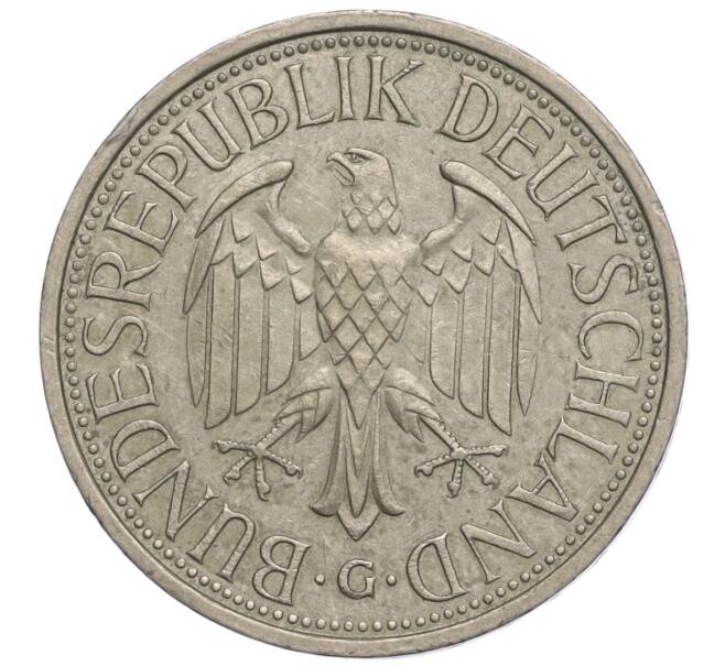 Монета 1 марка 1986 года G Западная Германия (ФРГ) (Артикул M2-69363)