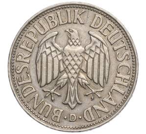 1 марка 1956 года D Западная Германия (ФРГ) — Фото №2