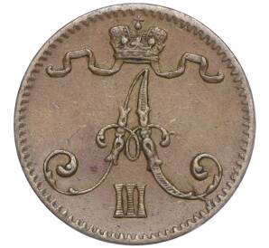 1 пенни 1883 года Русская Финляндия — Фото №2