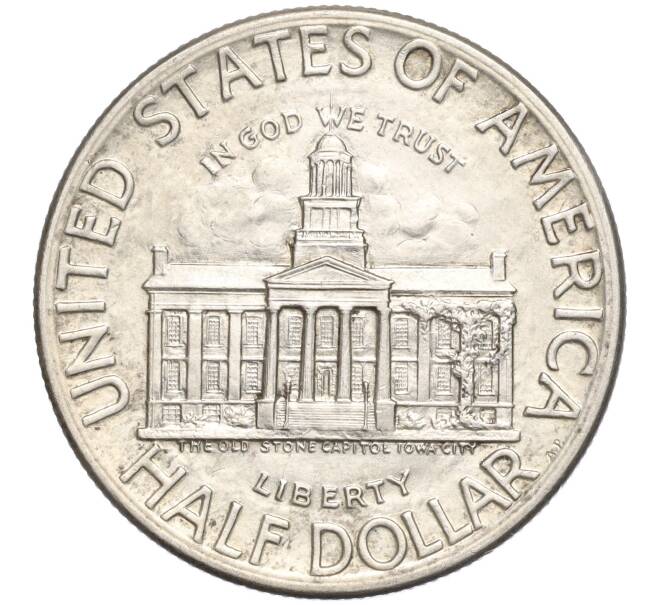Монета 1/2 доллара (50 центов) 1946 года США «100 лет штату Айова» (Артикул K11-104024)