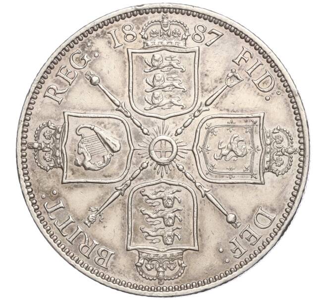 Монета 1 флорин 1887 года Великобритания (Артикул: K11-104030) — Фото №1