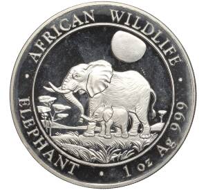 100 шиллингов 2011 года Сомали «Фауна Африки — Африканский слон»
