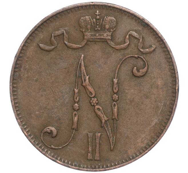 Монета 5 пенни 1913 года Русская Финляндия (Артикул K11-104264)
