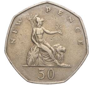 50 новых пенсов 1969 года Великобритания