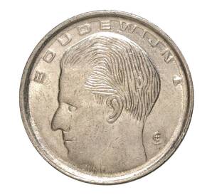 1 франк 1991 года — Надпись на фламандском (BELGIE) — Фото №2