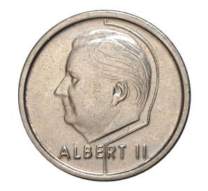 1 франк 1995 года — Надпись на французском (BELGIQUE) — Фото №2