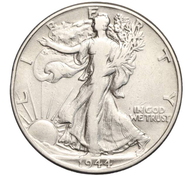 Монета 1/2 доллара (50 центов) 1944 года США (Артикул M2-69409)