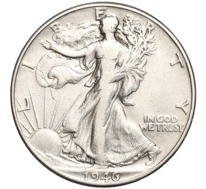 Монета 1/2 доллара (50 центов) 1946 года США (Артикул M2-69413)
