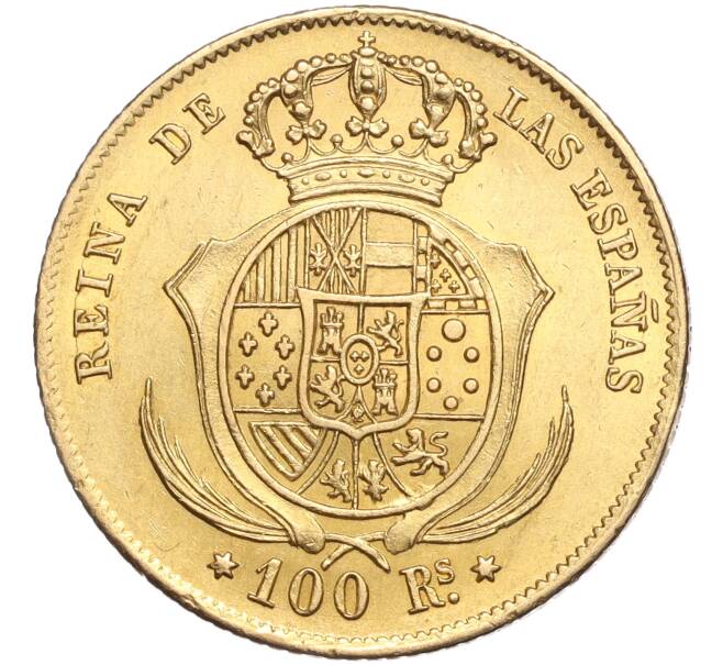 Монета 100 реалов 1861 года Испания (Артикул M2-69420)