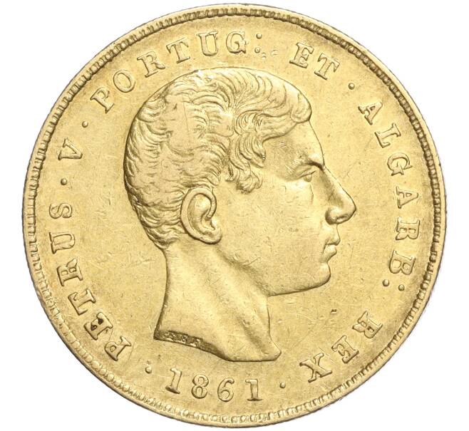 Монета 5000 рейс 1861 года Португалия (Артикул M2-69423)
