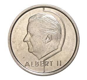 1 франк 1997 года — Надпись на французском (BELGIQUE) — Фото №2