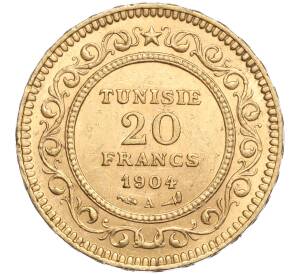 20 франков 1904 года Тунис
