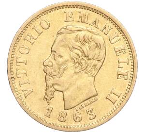 10 лир 1863 года Италия — Фото №1
