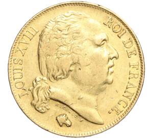 20 франков 1818 года W Франция — Фото №1