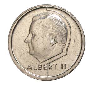 1 франк 1994 года — Надпись на фламандском (BELGIE) — Фото №2