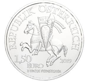 1.5 евро 2019 года Австрия «825 лет Венскому монетному двору — Винер Нойштадт»