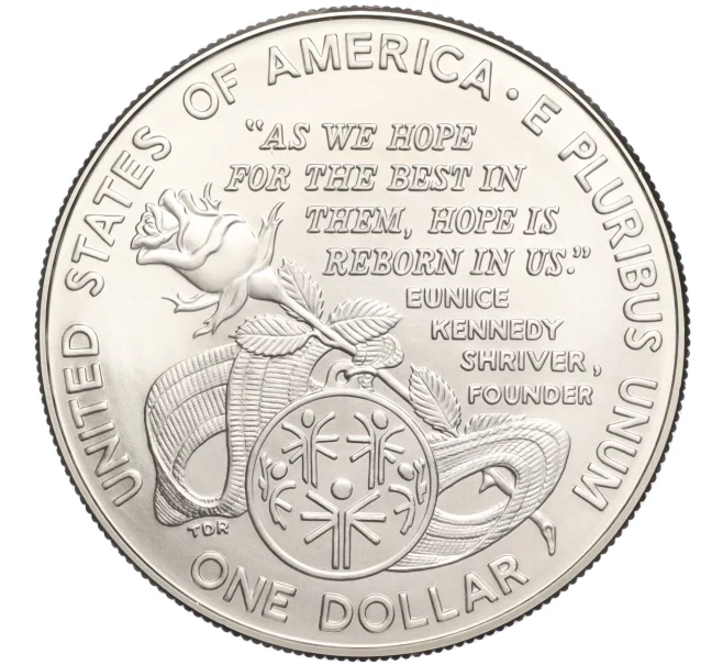 Монета 1 доллар 1995 года W США «Специальные Олимпийские игры» (Артикул M2-69472)