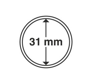 Капсула «CAPS» для монет диаметром до 31 мм LEUCHTTURM 305331/325003