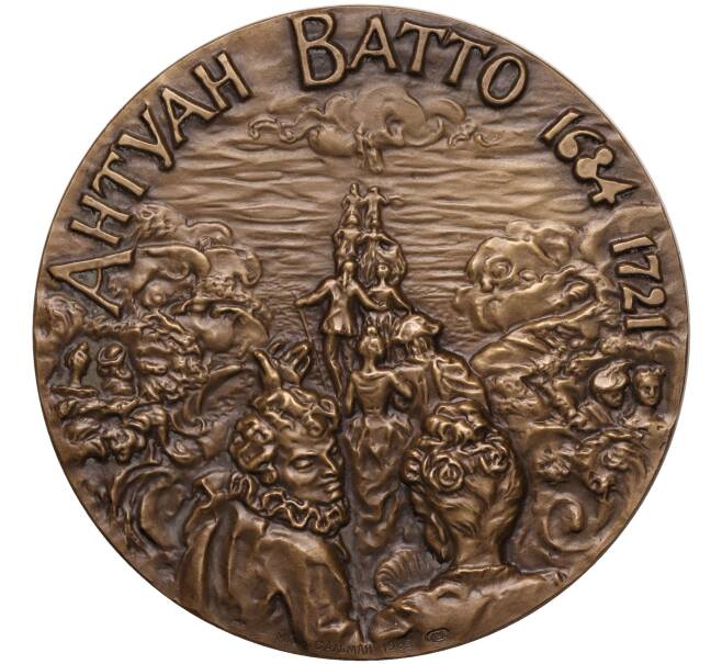 Настольная медаль 1985 года ЛМД «Антуан Ватто» (Артикул K11-104561)
